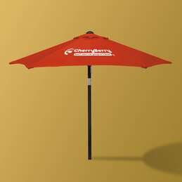 Cherry Berry Self-serve Yogurt Bar Umbrella
