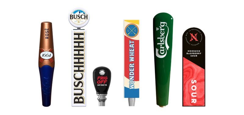 personalized tap handles for breweries bars and taprooms with custom logo