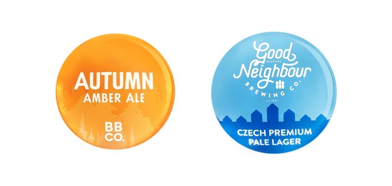 custom beer medallions for draft tower branding in bars and breweries