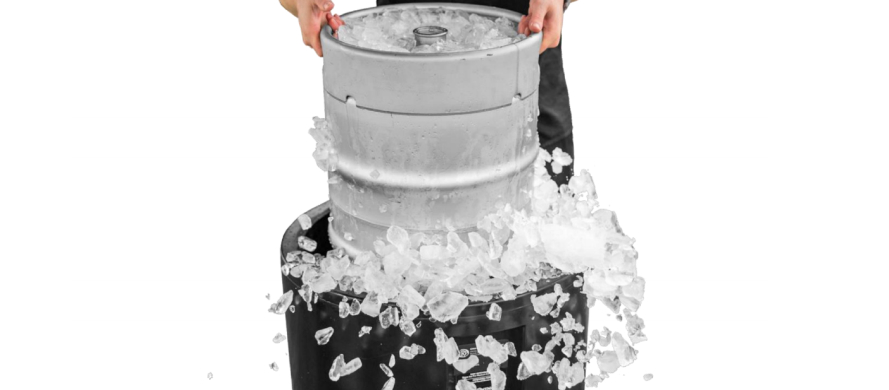 Jockey boxes adding ice