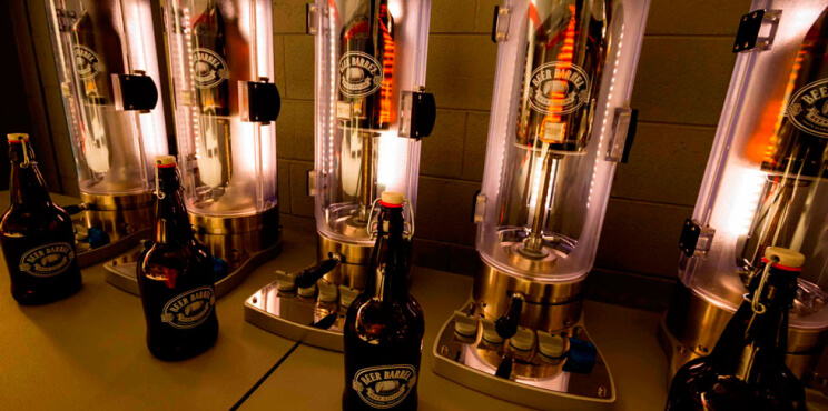 Beer on tap growler fillers