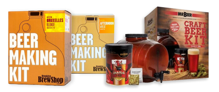 Beer brewing kits as a gift