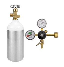 CO2 gas tank with regulator