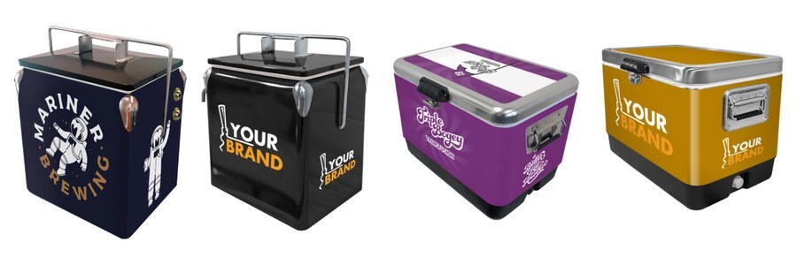 branded coolers and jockey boxes for brewery events tailgates and festivals