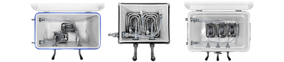 Cooling coils for a Jockey box
