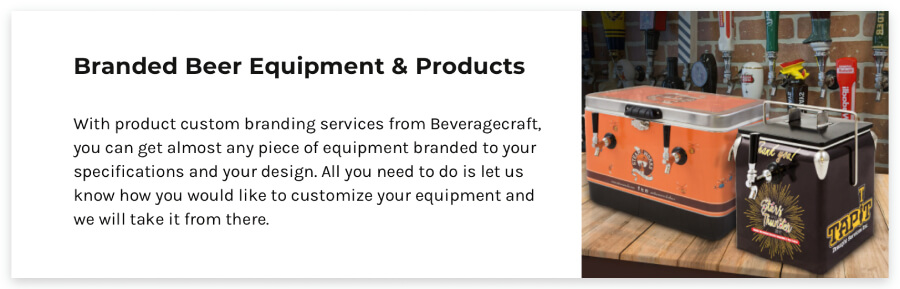 branded beer equipment