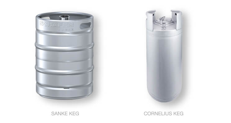 Sanke keg and cornelius keg