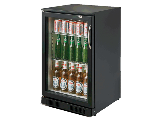 Small glass door undercounter refrigerator SC-118F