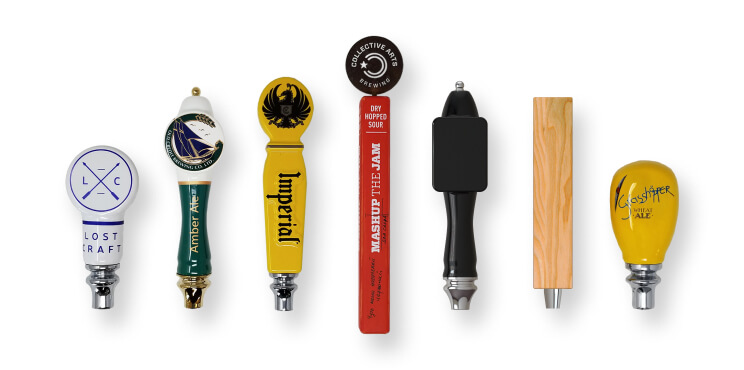 Beer tap handles for home bar