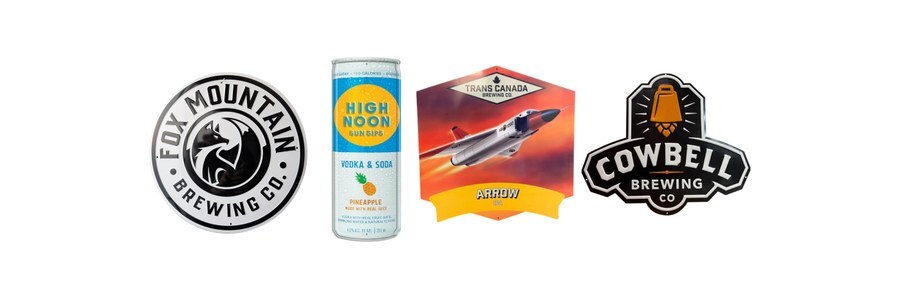 branded tin tacker metal signs for brewery taprooms bars and outdoor events
